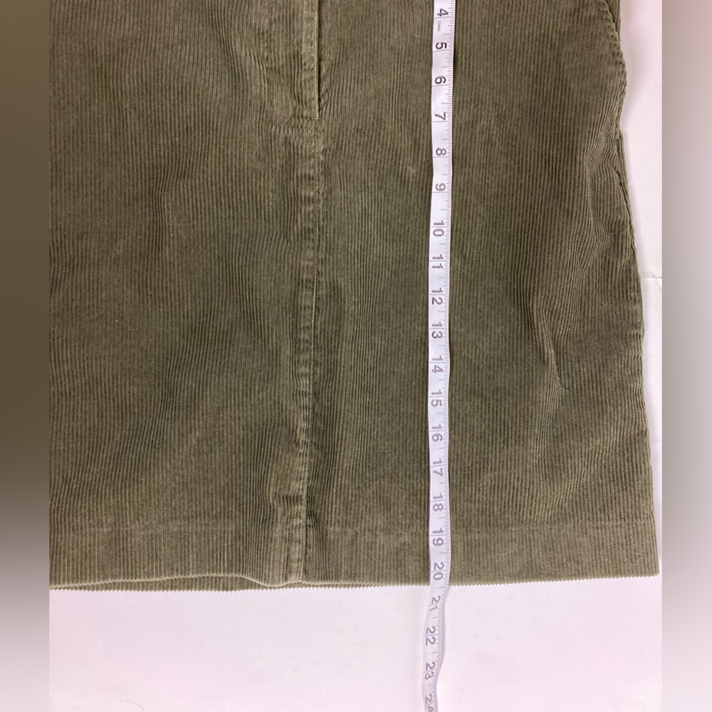 Talbots Green Corduroy Pencil Skirt - Picture 8 of 8